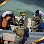 Marina asegura embarcación con producto en veda cerca de Isla Pérez, Yucatán